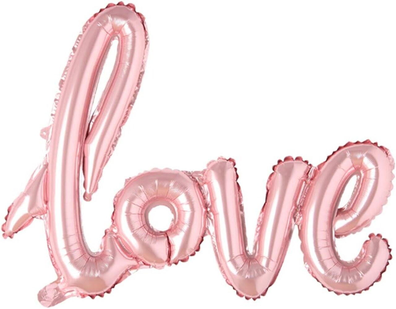 Giant Multicolor LOVE Letter Foil Balloons – Champagne-Style Love Balloon (Pink)